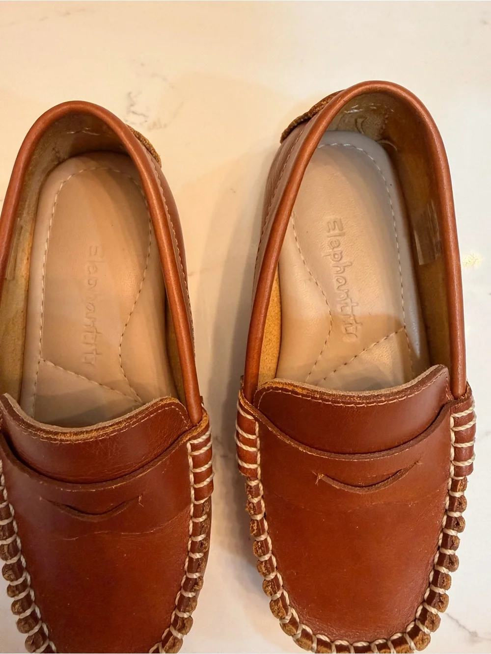 Elephantito Brown Kids Dress Loafers